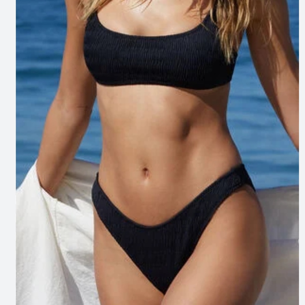 PacSun Black Scrunch Bikini Set
